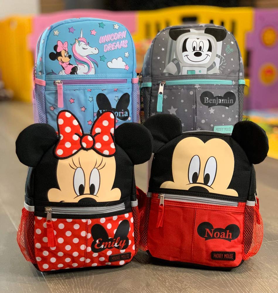 Personalized Mickey Mouse 10 Inch Mini Backpack with Harness – Kishkesh
