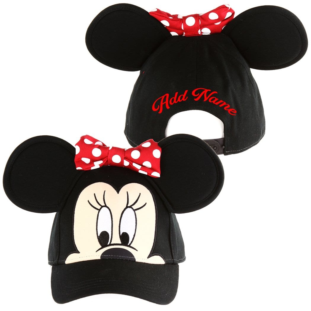 Personalized Disney Kid's Baseball Cap with 3D Ears - Minnie Mouse
