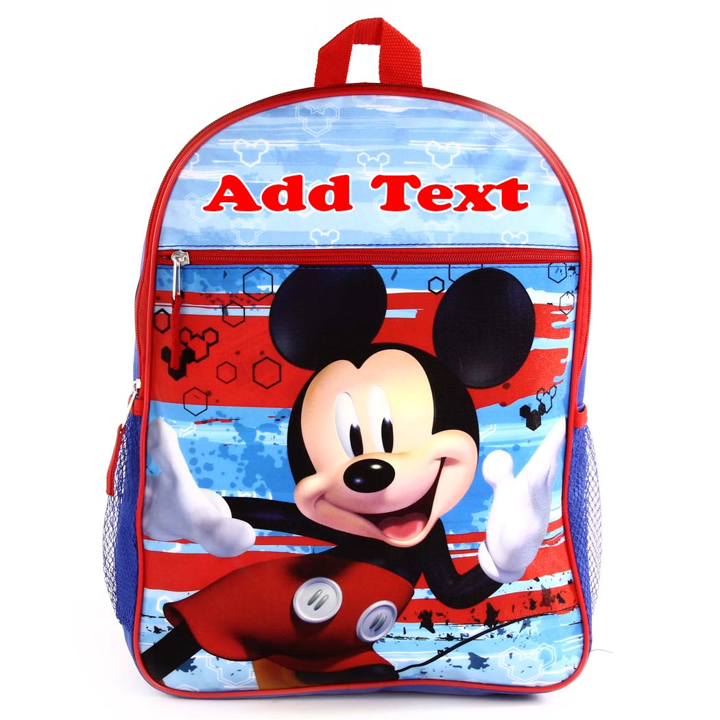 Personalised mickey outlet mouse backpack