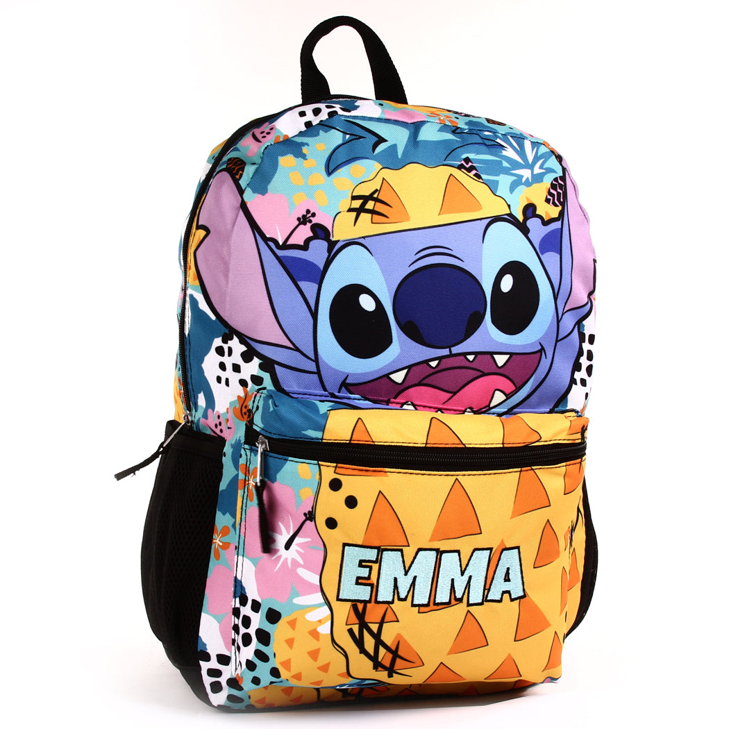 Personalized Embroidered 16 Inch Disney Stitch Backpack – Kishkesh